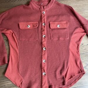 Orange Waffle Jacket (M)